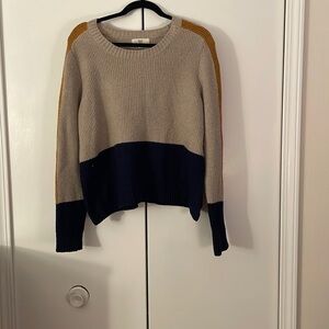 Medium color blocked crew neck sweater
